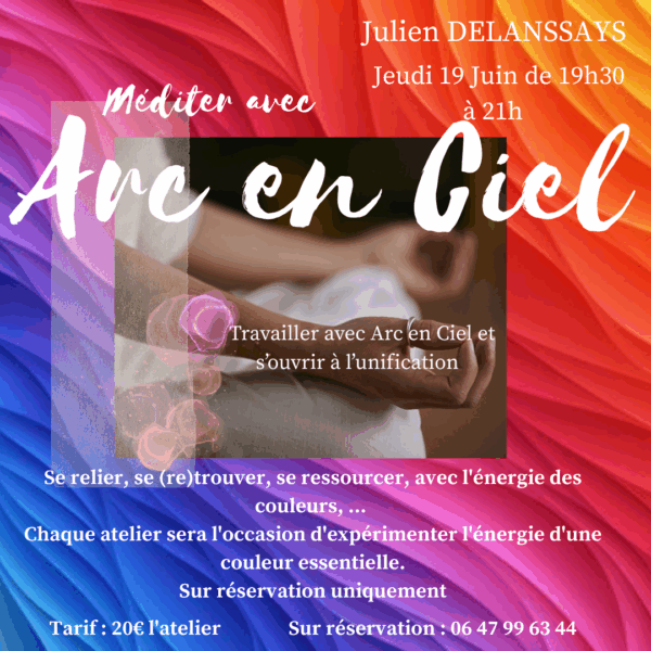 Méditation arc en ciel